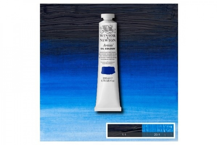 Artists Oil Col 200ML WINSOR BLUE (RED SHADE) 706