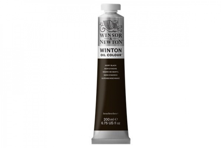 Winton Oil Col 200Ml (24) Ivory Black 331 Winton Oil Col 200Ml (24) Ivory Black 331