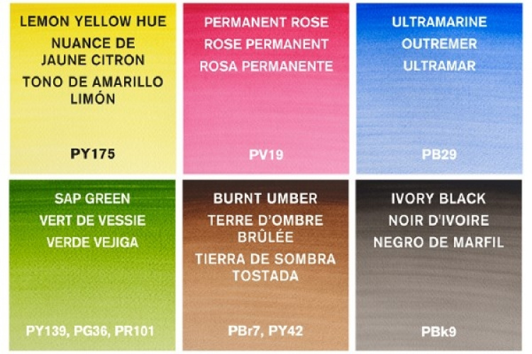 Cotman Water Color Tubset 6x8 ml Cotman Water Color Tubset 6x8 ml