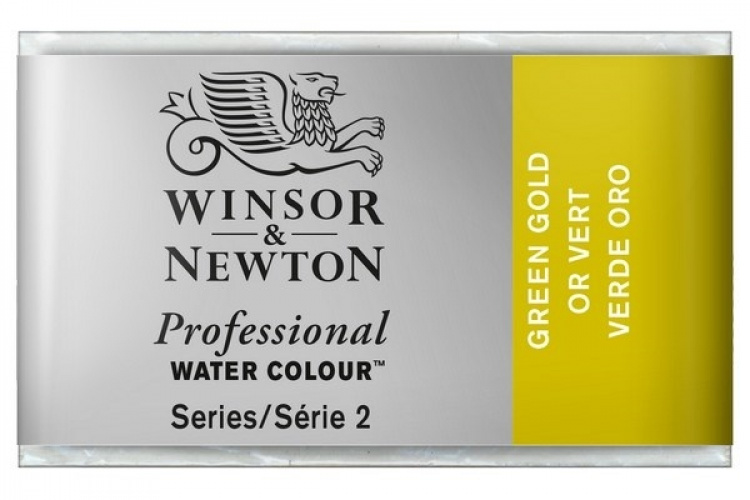 Prof Water Colour Pan/W Green Gold 294