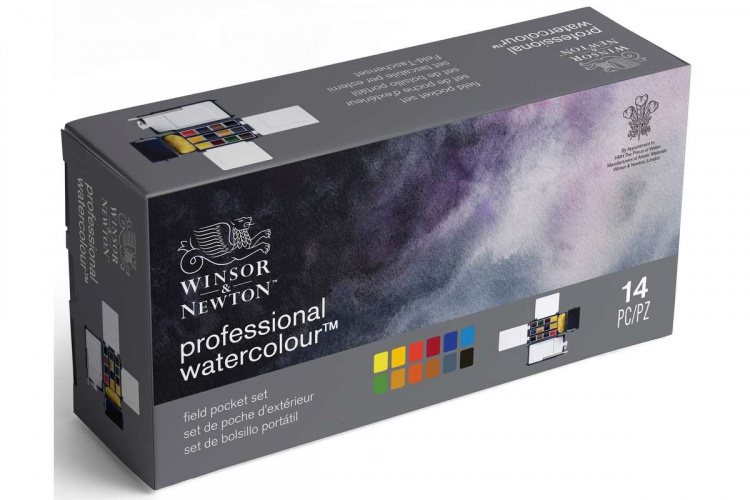 Professional Watercolour Field Box 12x1/2 pannua Professional Watercolour Field Box 12x1/2 pannua