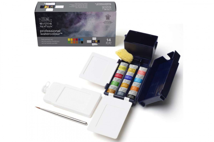 Professional Watercolour Field Box 12x1/2 pannua Professional Watercolour Field Box 12x1/2 pannua