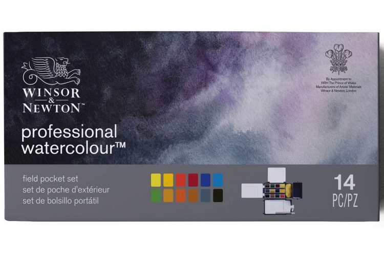 Professional Watercolour Field Box 12x1/2 pannua Professional Watercolour Field Box 12x1/2 pannua