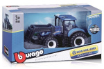 Tractor w/front loader N.H. T7.615 10cm blue