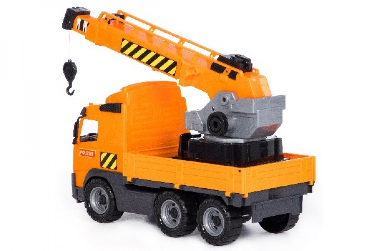 Volvo Lastbil med Kran på Flak 580x195x320mm