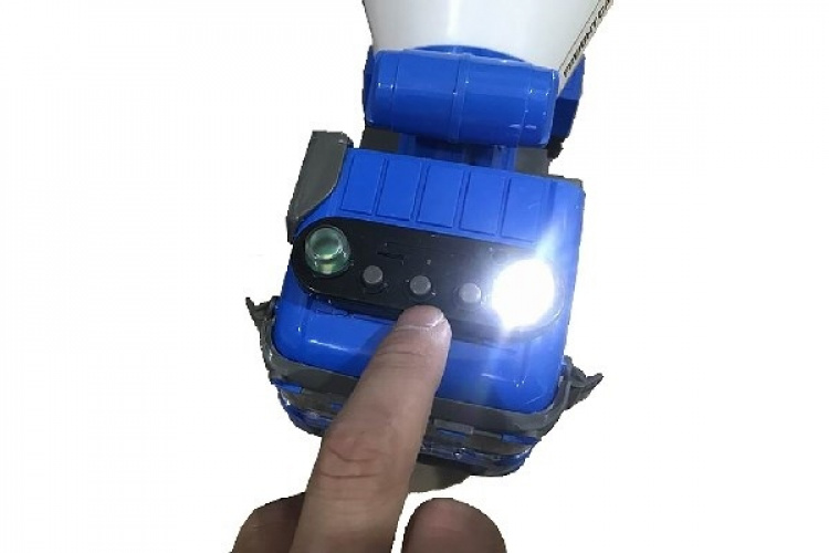 Cementblandare med Ljus och Ljud 1:14 Blå