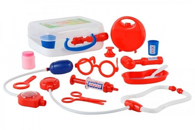 Lääkärin setti ja vastaava laukku