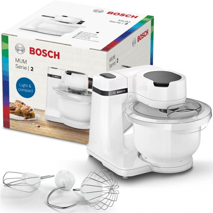 Bosch Keittiökone MUMS2AW00 Series2 Monipuolinen kompakti keittiölaite Bosch Keittiökone MUMS2AW00 Series2 Monipuolinen kompakti keittiölaite