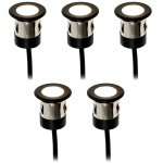 LightsOn Orion infälld spot 5st Svart