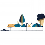 LightsOn Orion infälld spot 5st Svart