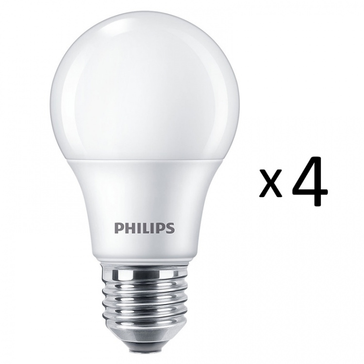 Philips 4-pack LED E27 Normal Frost 60 Philips 4-pack LED E27 Normal Frost 60