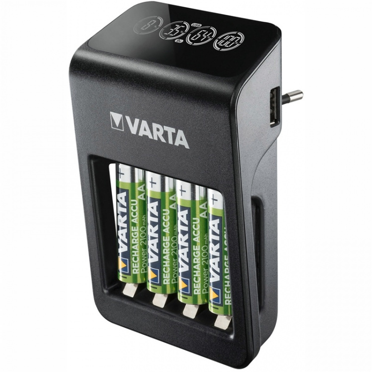 Varta LCD Plug Carger+ AA/AAA/9V + U Varta LCD Plug Carger+ AA/AAA/9V + U