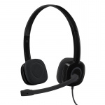 Logitech H151 Headset Huvudband 3,5 mm kontakt Svart