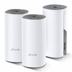 TP-LINK Deco E4 (3-pack) Dual-band (2,4 GHz / 5 GHz) Wi-Fi 5 (802.11ac) Valkoinen, harmaa