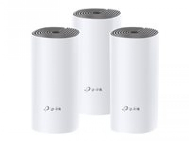 TP-LINK Deco E4 (3-pack) Dual-band (2,4 GHz / 5 GHz) Wi-Fi 5 (802.11ac) Valkoinen, harmaa
