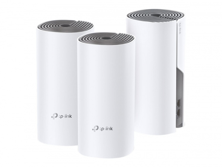 TP-LINK Deco E4 (3-pack) Dual-band (2,4 GHz / 5 GHz) Wi-Fi 5 (802.11ac) Valkoinen, harmaa