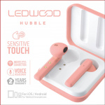 LEDWOOD Kuuloke Hubble TWS True Langaton In-Ear Rosa Mic