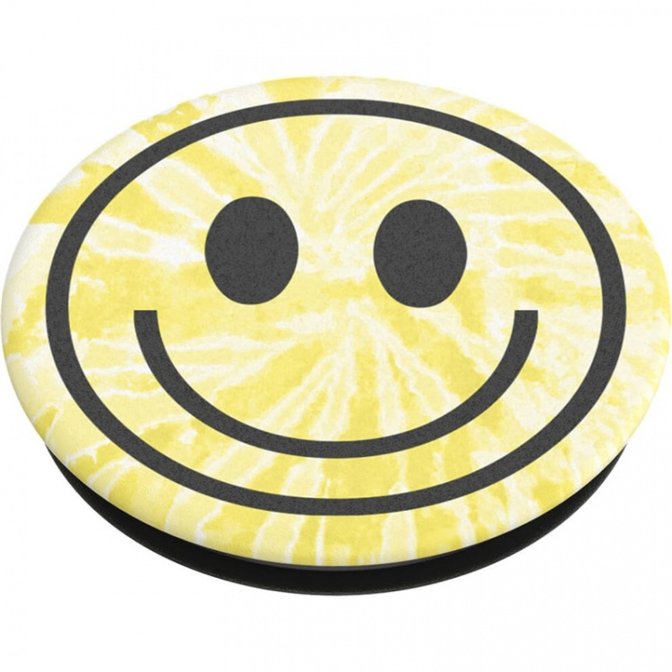 POPSOCKETS Tie Dye Smiley Avtagbart Grip med Ställfunktion