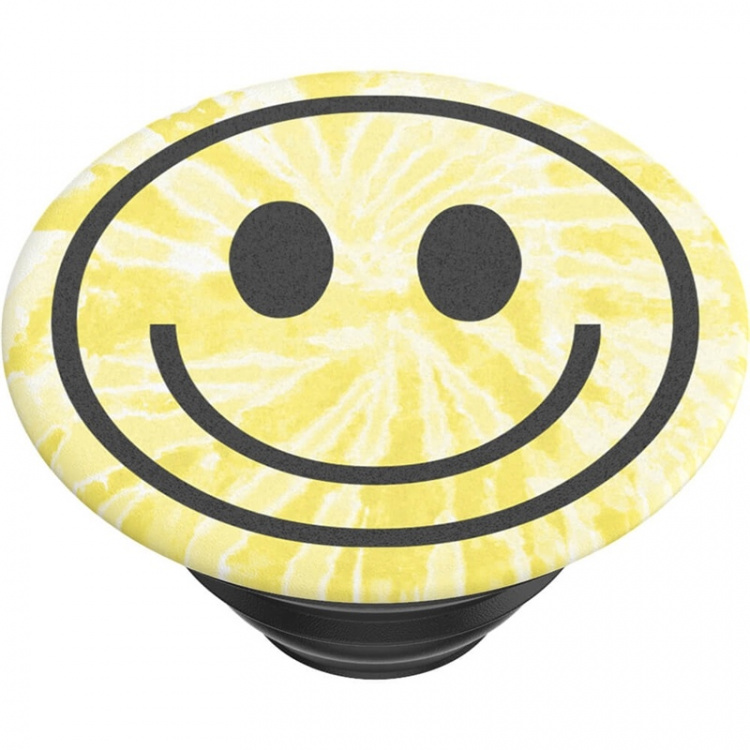 POPSOCKETS Tie Dye Smiley Avtagbart Grip med Ställfunktion