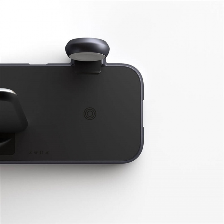 ZENS 4in1 QI Pöytälaturi 10W sis 45W USB-C PD Musta ZENS 4in1 QI Pöytälaturi 10W sis 45W USB-C PD Musta