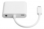 DELTACO USB-C-telakointiasema, HDMI/VGA/USB-C, 100W, PD 3.0, valkoinen DELTACO USB-C-telakointiasema, HDMI/VGA/USB-C, 100W, PD 3.0, valkoinen