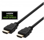 DELTACO ultranopea HDMI-kaapeli, 48Gbps, 1m, musta