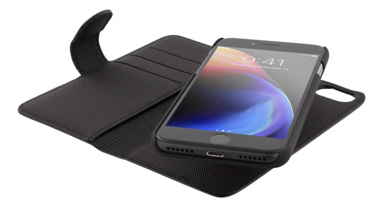 DELTACO lompakkokotelo iPhone 6/6s/7/8/SE (2020/2022), magn.kuori