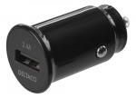 DELTACO kompakti USB-autolaturi, 12V/24V, 1x USB-A, 2,4A, 12W, musta DELTACO kompakti USB-autolaturi, 12V/24V, 1x USB-A, 2,4A, 12W, musta