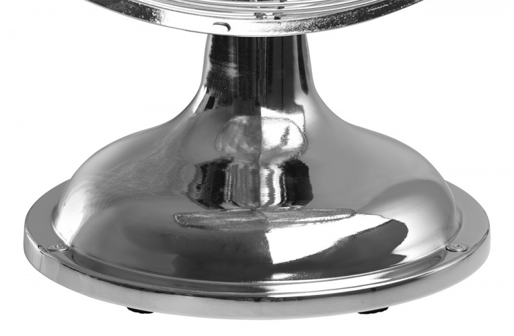 NORDIC HOME pöytätuuletin, 3 nopeutta, kääntymistoiminto, 30mm, kromi