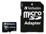 Verbatim SD Micro (SDXC) Class 10, sovittimella, 128 GB Verbatim SD Micro (SDXC) Class 10, sovittimella, 128 GB