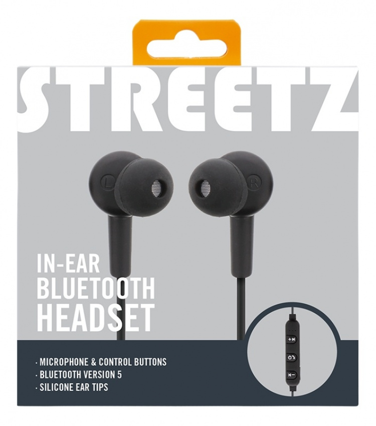 STREETZ BT-kuulokemikrofoni, in-ear, musta