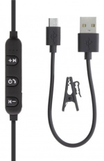 STREETZ BT-kuulokemikrofoni, stay-in-ear, ohjauspainikkeet, musta