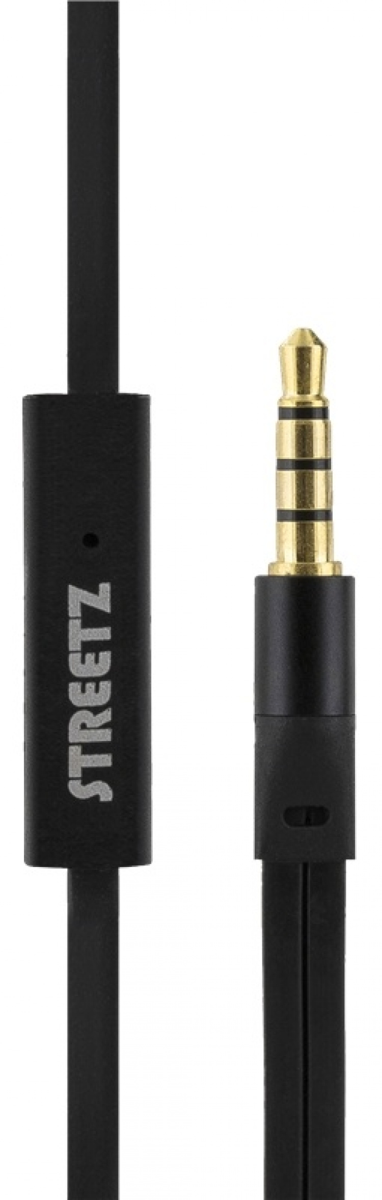 STREETZ kuulokemikrofoni, stay-in-ear, ohjauspainike, 3,5mm, musta STREETZ kuulokemikrofoni, stay-in-ear, ohjauspainike, 3,5mm, musta