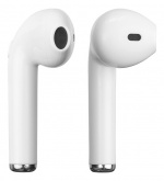 STREETZ täyslangattomat nappikuulokkeet, stereo, latausalusta, valk.