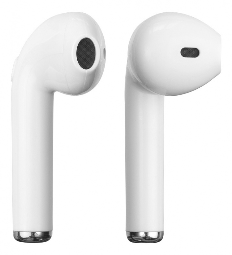 STREETZ täyslangattomat nappikuulokkeet, stereo, latausalusta, valk.