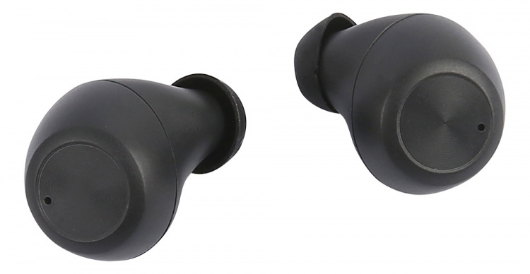 STREETZ täyslangattomat nappikuulokkeet, latauskotelo, BT 5, musta