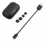 STREETZ täyslangattomat nappikuulokkeet, latauskotelo, BT 5, musta