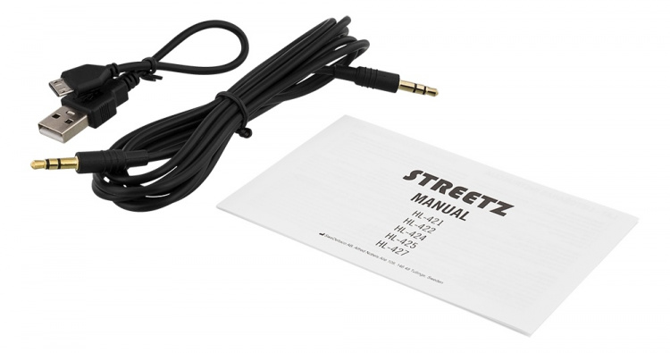 STREETZ BT-kuulokemikrofoni, kokoon taittuva, on-ear, 3,5mm, musta STREETZ BT-kuulokemikrofoni, kokoon taittuva, on-ear, 3,5mm, musta