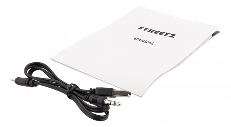 STREETZ langaton Bluetooth-kaiutin, USB/TF/AUX/FM/handsfree, musta