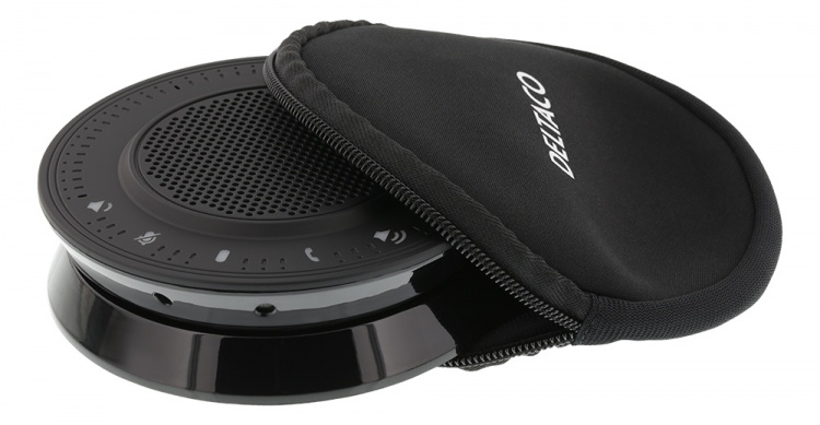 DELTACO OFFICE USB-neuvottelukaiutin, 3,5mm, VoIP, Skype, musta DELTACO OFFICE USB-neuvottelukaiutin, 3,5mm, VoIP, Skype, musta