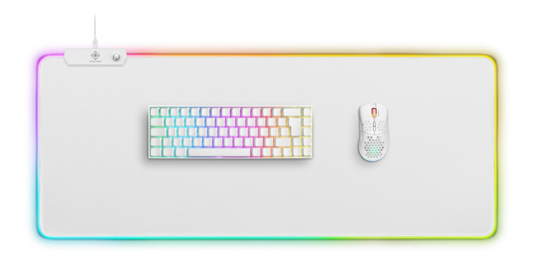 WHITE LINE WMP90 RGB mousepad, 900x360x4mm, 13 LED modes, white WHITE LINE WMP90 RGB mousepad, 900x360x4mm, 13 LED modes, white