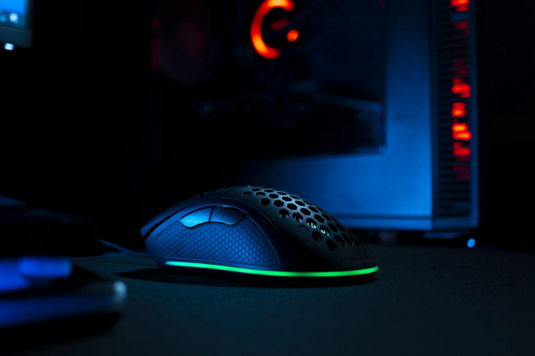 DELTACO GAMING DM210 lightweight gaming mouse, RGB, black