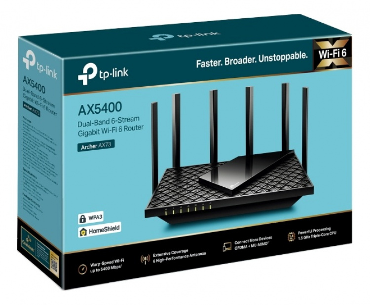 TP-Link AX5400 Dual-Band Wi-Fi 6 Router TP-Link AX5400 Dual-Band Wi-Fi 6 Router