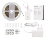 DELTACO SMART HOME RGB-valonauha, 2700K-6500K, 3m, Wi-Fi 2,4GHz, valk.