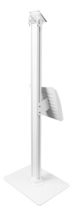 DELTACO OFFICE tabletin lattiajalusta, säädettävä esitetaso, valkoinen