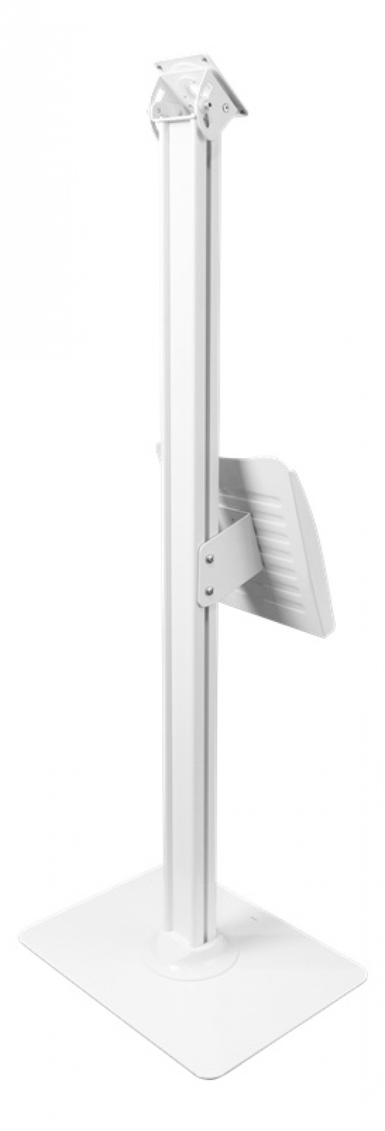DELTACO OFFICE tabletin lattiajalusta, säädettävä esitetaso, valkoinen