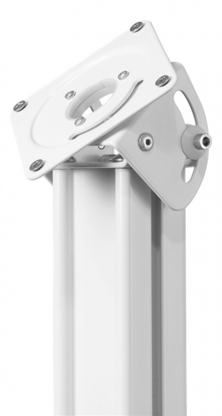 DELTACO OFFICE tabletin lattiajalusta, säädettävä esitetaso, valkoinen