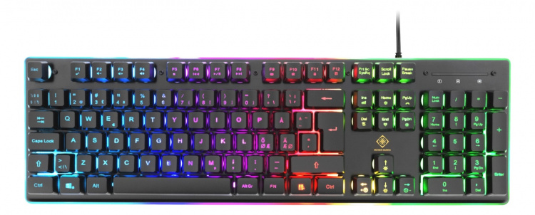 DELTACO GAMING 4in1 RGB-kit, jossa näppäimistö, hiiri, kuulokkeet, hiirimatto