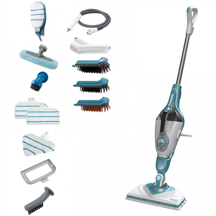 Black & Decker Ångmopp 1600W 2-i-1 Steam-Mop