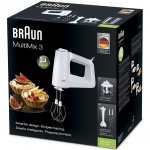 Braun sähköinen vispilä 500w + lisävarusteet Valkoinen HM